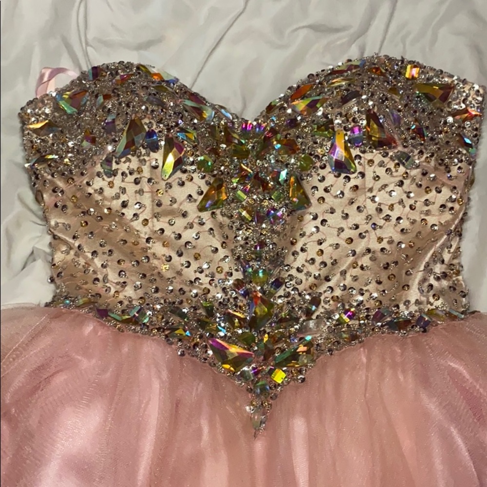 Bubble gum pink party dress
